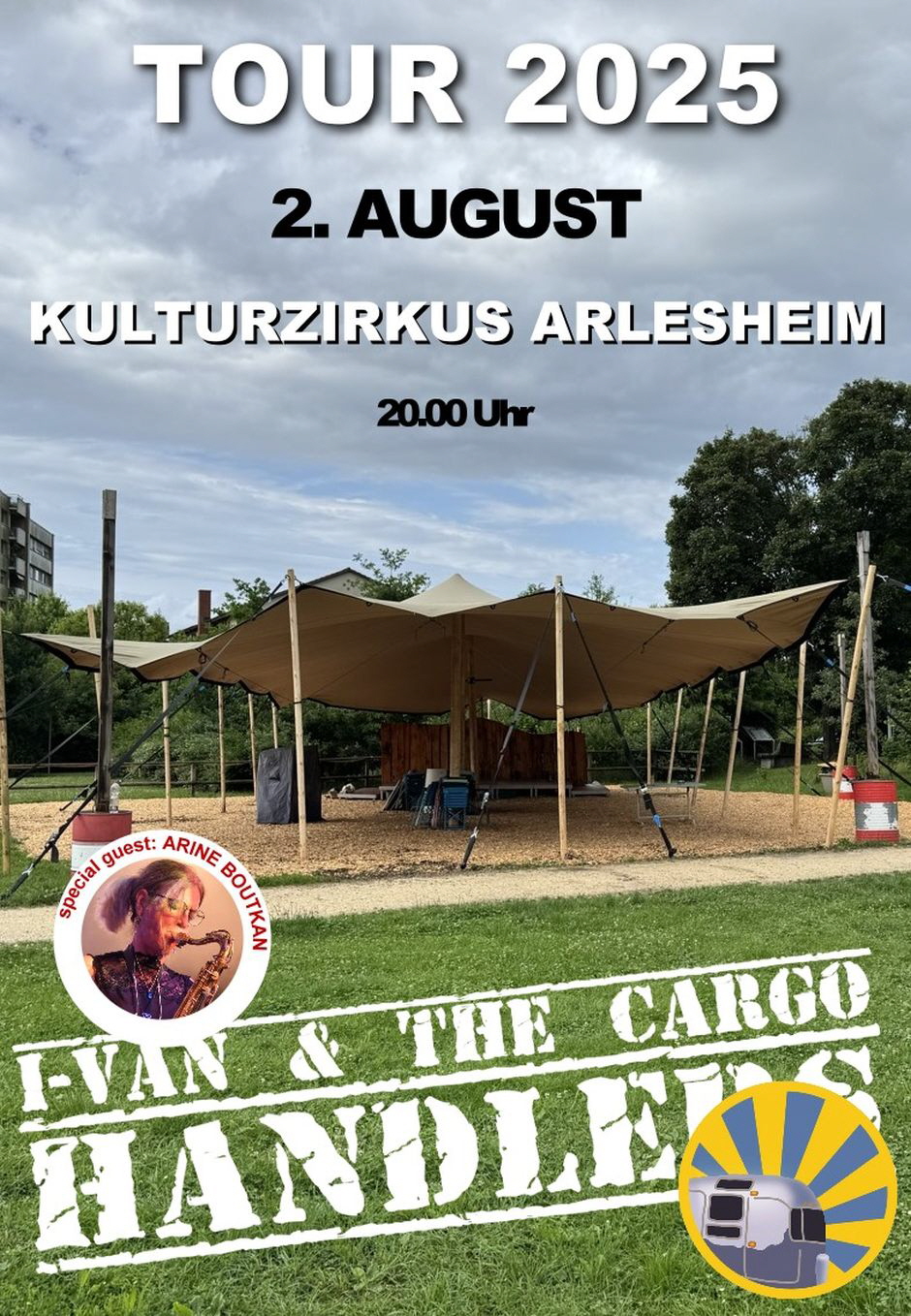 Plakat Kulturzirkus Arlesheim 2025 mit Arine 940